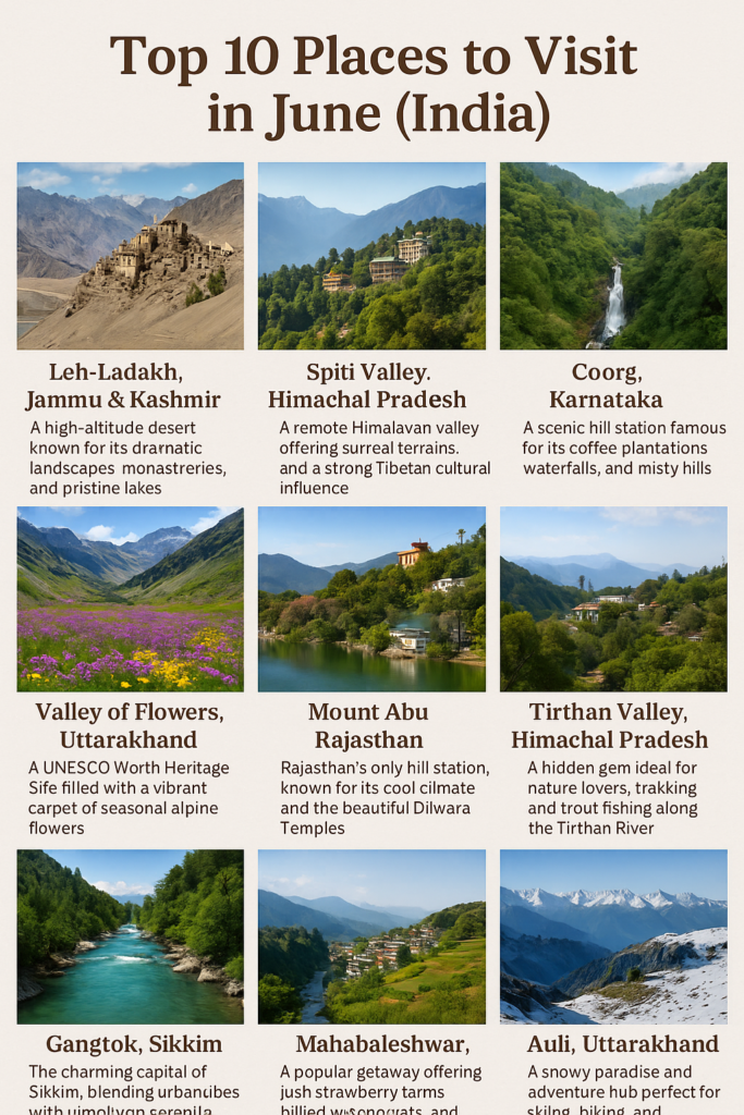 TOP 10 Best Places to Visit in June % TOP 10 Best Places to Visit in June