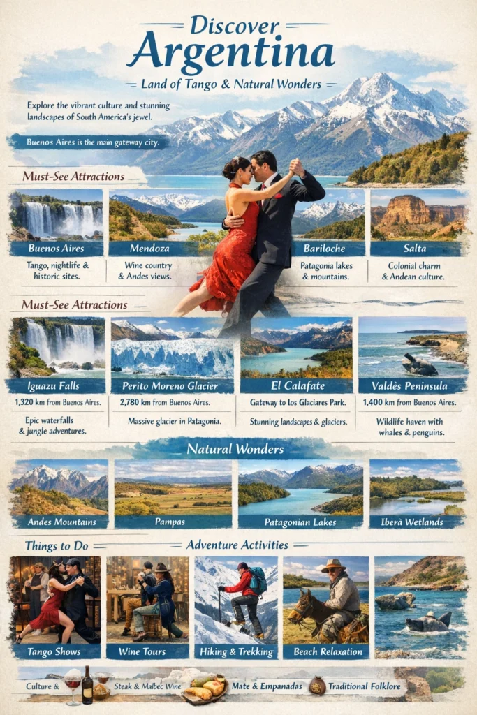 Argentina Travel Guide: Complete Planning Hub for Budget, Luxury & Slow Travel % argentina travel infographic
