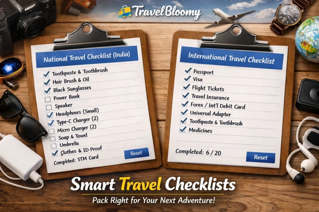 Ultimate Travel Packing Checklist: What to Pack for Any Trip % smart-travel-checklist
